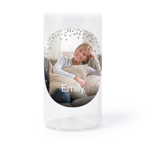 Mini-Glasröhrchen Set mit runden Fotostickern - 12 Stk.