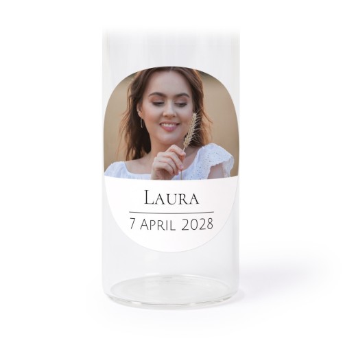 Tubes en verre avec autocollants ronds - lot de 12s Tubes en verre avec autocollants ronds - lot de 12s
