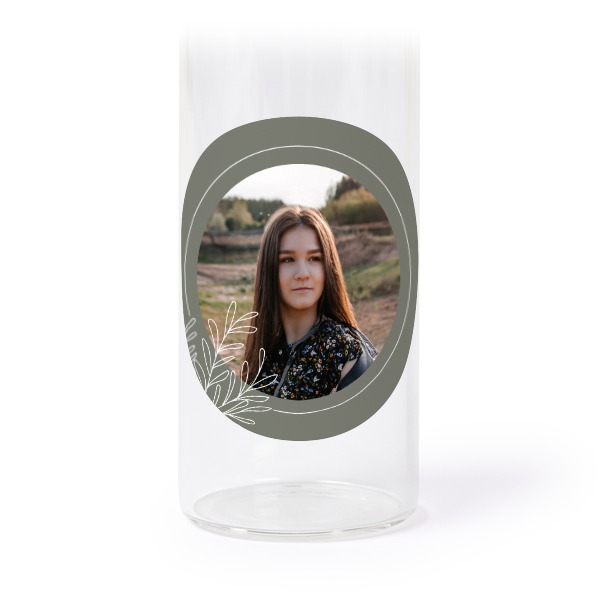 Lasiputki korkilla ja pyöreillä tarroilla - 12 kpl Lasiputki korkilla ja pyöreillä tarroilla - 12 kpl