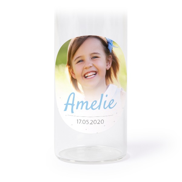 Mini-Glasröhrchen Set mit runden Fotostickern - 12 Stk. Mini-Glasröhrchen Set mit runden Fotostickern - 12 Stk.