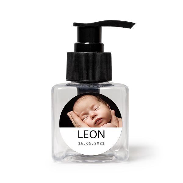 Mini Soap Dispenser Black Round (Set of 12)