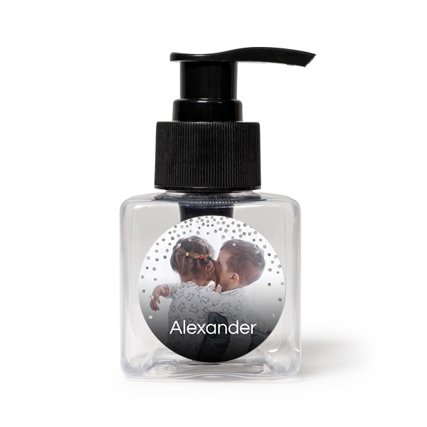 Mini Soap Dispenser Black Round (Set of 12)