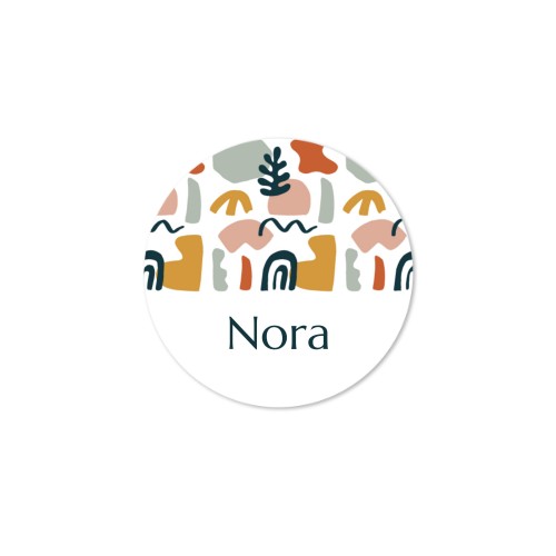 Distributeur de savon bois & sticker rond (lot de 12)