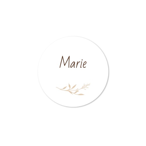 Distributeur de savon bois & sticker rond (lot de 12)