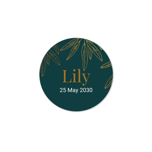 Distributeur de savon bois & sticker rond (lot de 12)