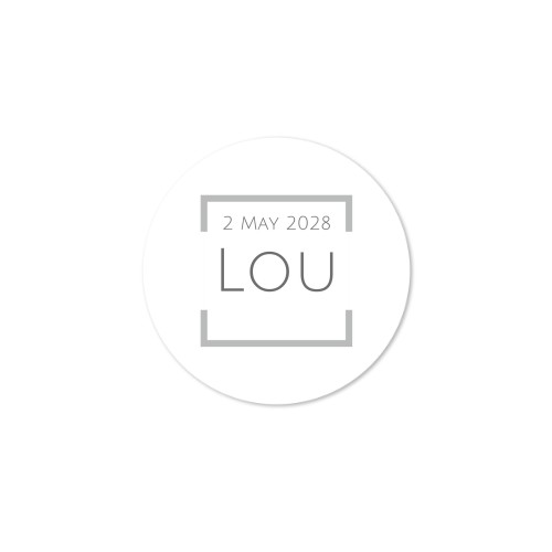 Text On Colored Frame Square