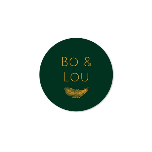 Classic Feather Gold - Text Only Classic Feather Gold - Text Only