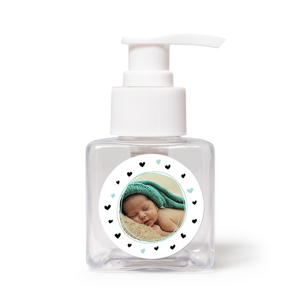 Mini Soap Dispenser White Round - set of 12