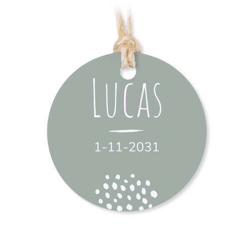 Small cotton bags with Round Label - set of 12 Small cotton bags with Round Label - set of 12