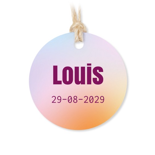 Små  tøyposer med rund etikett  - 12 stk