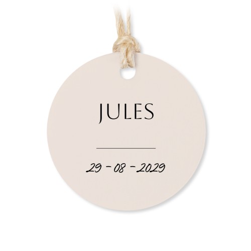 Stoffen zakjes met rond label - set van 12 Stoffen zakjes met rond label - set van 12