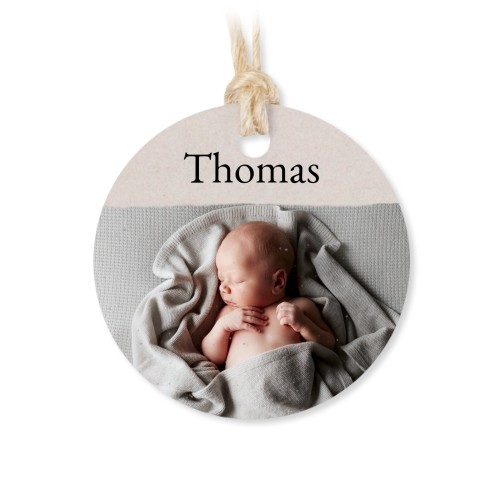 Sachets en coton avec étiquette ronde (lot de 12)