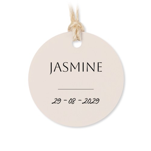 Small cotton bags with Round Label - set of 12