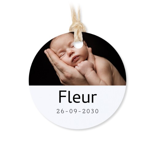 Sachets en coton avec étiquette ronde (lot de 12)