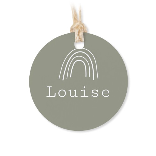 Small cotton bags with Round Label - set of 12