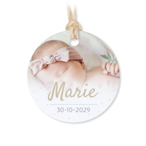 Small cotton bags with Round Label - set of 12