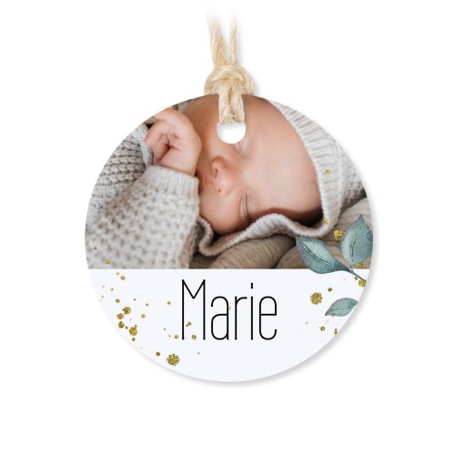 Small cotton bags with Round Label - set of 12