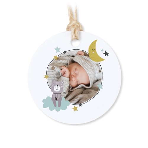 Kleine Baumwollbeutel mit rundem Etikett – 12er-Set