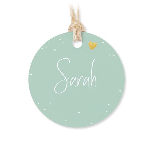 Gold Heart Dots - Text Only Gold Heart Dots - Text Only
