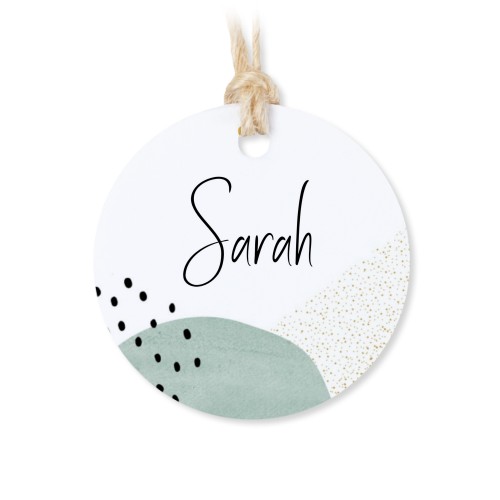 Small cotton bags with Round Label - set of 12 Small cotton bags with Round Label - set of 12