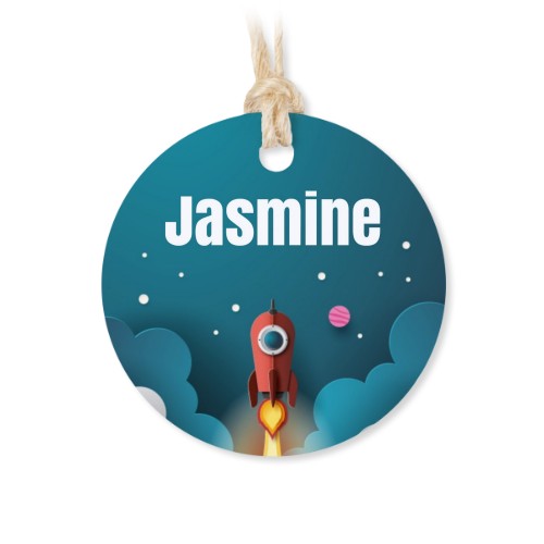 Small cotton bags with Round Label - set of 12