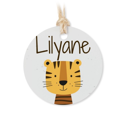 Små tygpåsar med rund etikett - 12 st