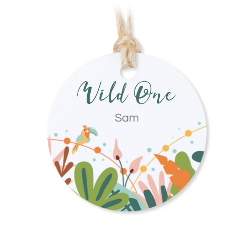 Sachets en coton avec étiquette ronde (lot de 12) Sachets en coton avec étiquette ronde (lot de 12)