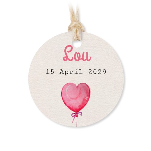 Små tygpåsar med rund etikett - 12 st