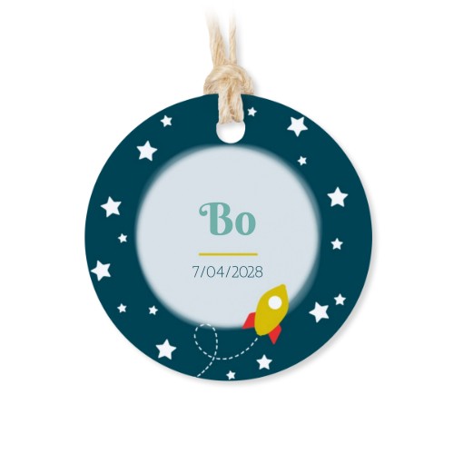 Small cotton bags with Round Label - set of 12