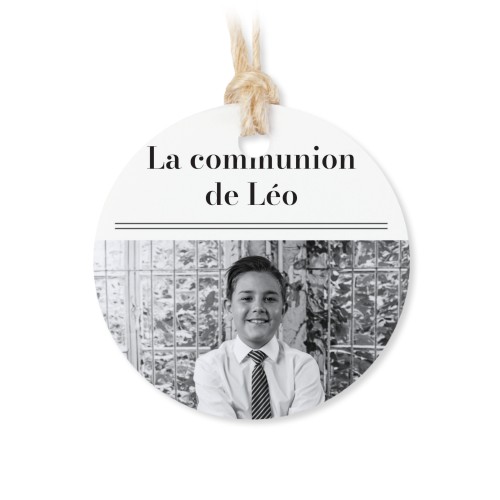 Sachets en coton avec étiquette ronde (lot de 12)