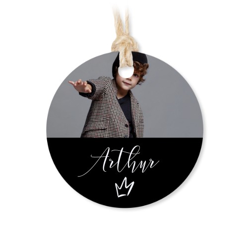 Små stofposer med rund etiket – 12 stk