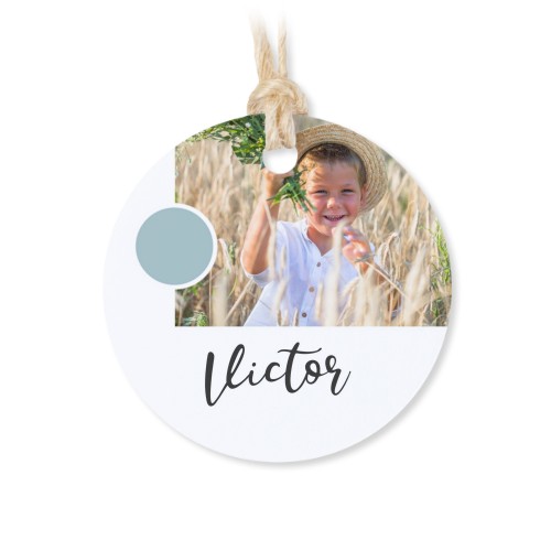 Sachets en coton avec étiquette ronde (lot de 12)