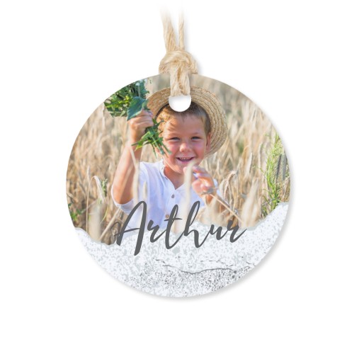 Kleine Baumwollbeutel mit rundem Etikett – 12er-Set