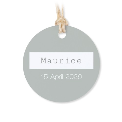 Small cotton bags with Round Label - set of 12 Small cotton bags with Round Label - set of 12