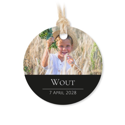 Sachets en coton avec étiquette ronde (lot de 12) Sachets en coton avec étiquette ronde (lot de 12)