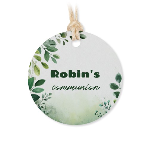 Small cotton bags with Round Label - set of 12