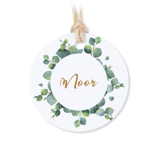 Small cotton bags with Round Label - set of 12 Small cotton bags with Round Label - set of 12