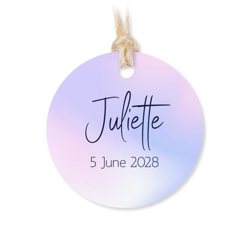 Small cotton bags with Round Label - set of 12