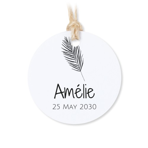 Sachets en coton avec étiquette ronde (lot de 12) Sachets en coton avec étiquette ronde (lot de 12)