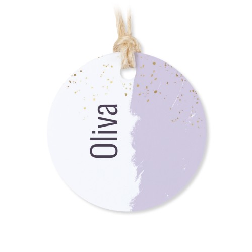 Kleine Baumwollbeutel mit rundem Etikett – 12er-Set