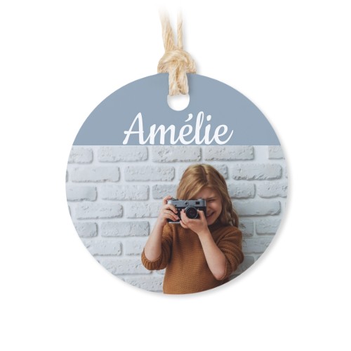 Snoepzakje katoen met rond label - set van 12