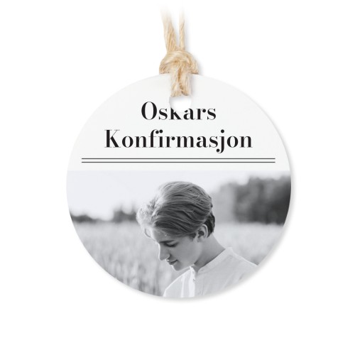 Små  tøyposer med rund etikett  - 12 stk