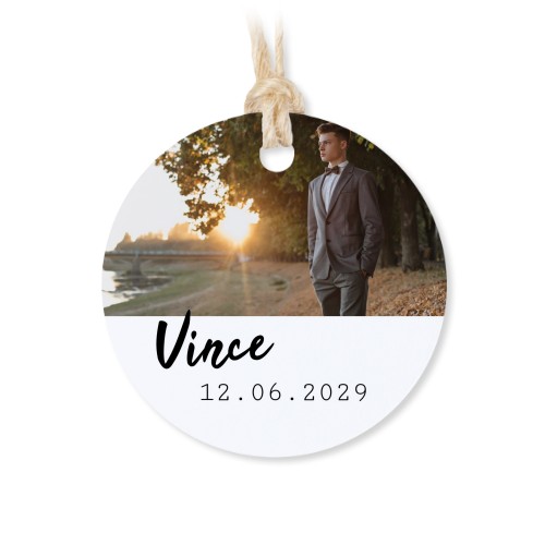 Small cotton bags with Round Label - set of 12 Small cotton bags with Round Label - set of 12