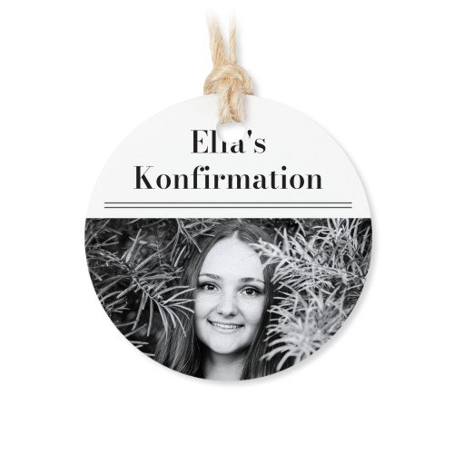 Sachets en coton avec étiquette ronde (lot de 12)