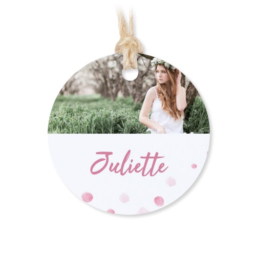 Små stofposer med rund etiket – 12 stk Små stofposer med rund etiket – 12 stk