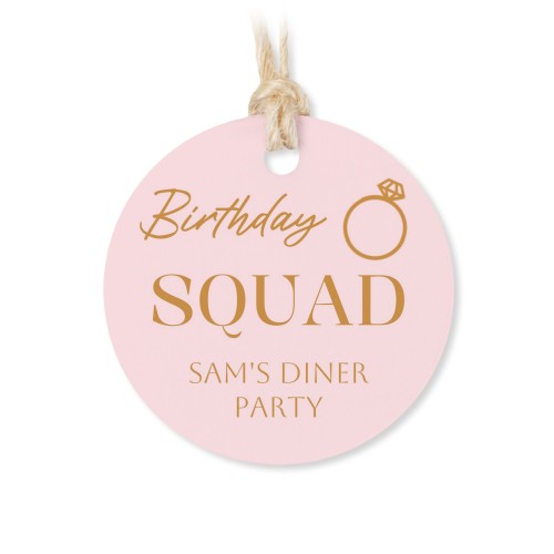 Small cotton bags with Round Label - set of 12