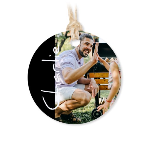 Sachets en coton avec étiquette ronde (lot de 12)