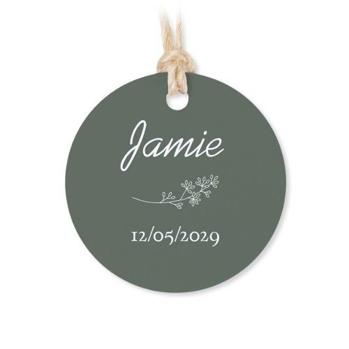 Small cotton bags with Round Label - set of 12 Small cotton bags with Round Label - set of 12