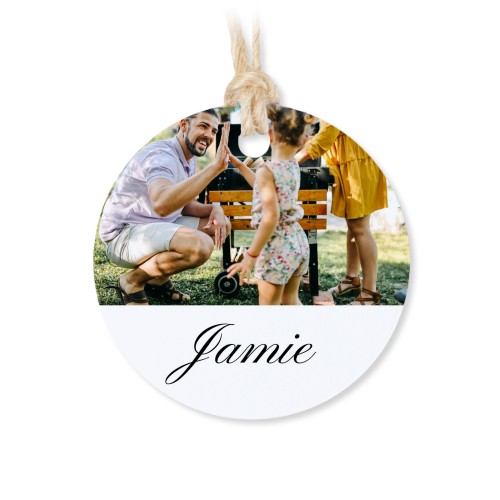 Snoepzakje katoen met rond label - set van 12