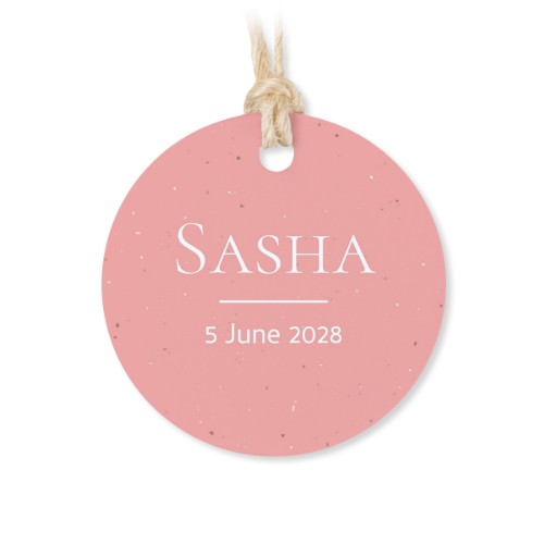 Small cotton bags with Round Label - set of 12 Small cotton bags with Round Label - set of 12